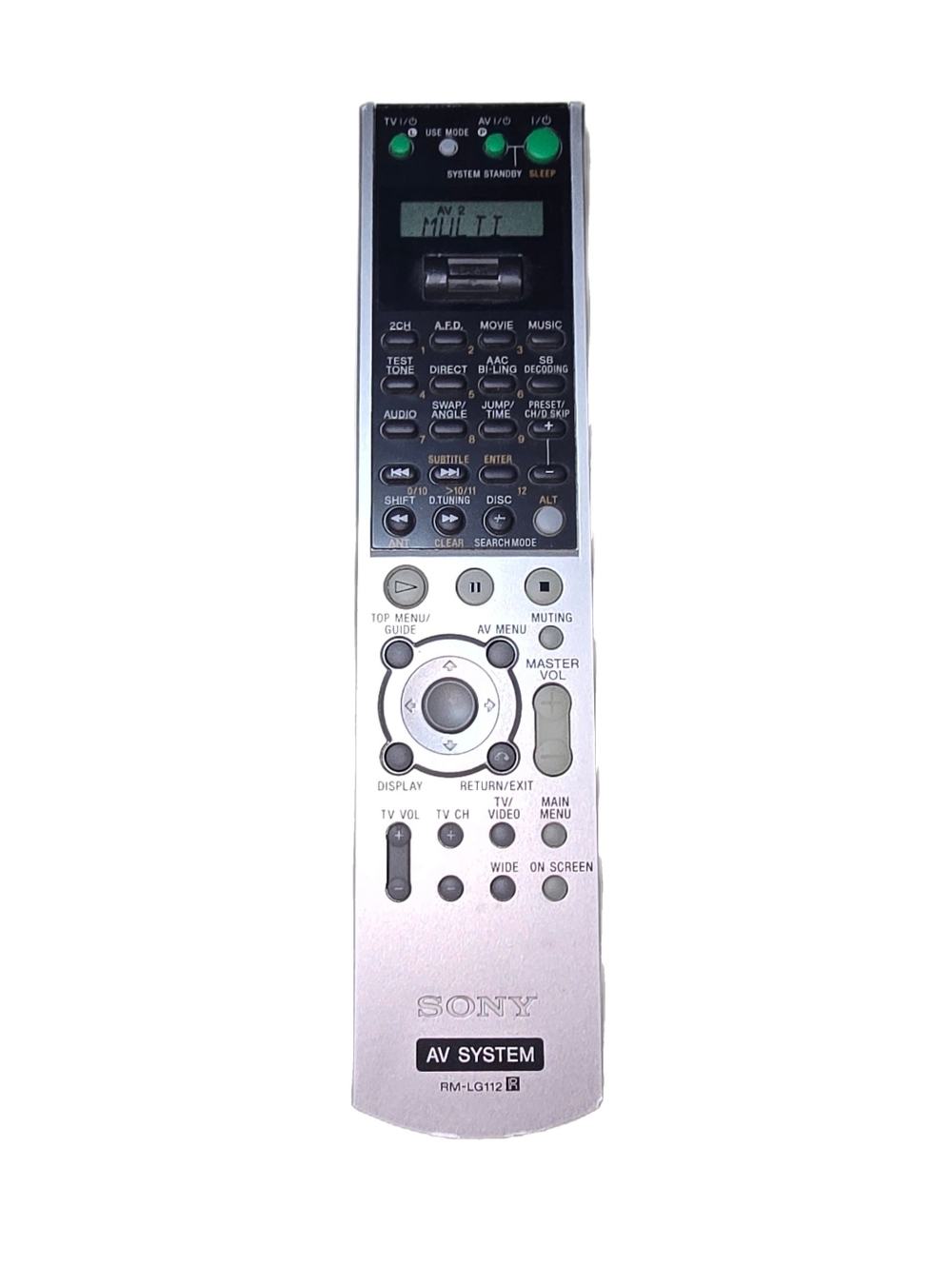 Sony RM-LG112 AV System Remote Control for STR-DA1000ES, STR-DA2000ES, STR-DA300